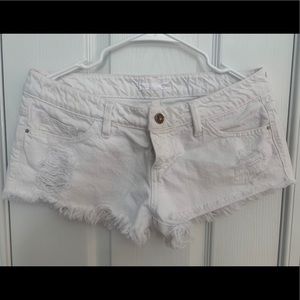 Cut off denim shorts